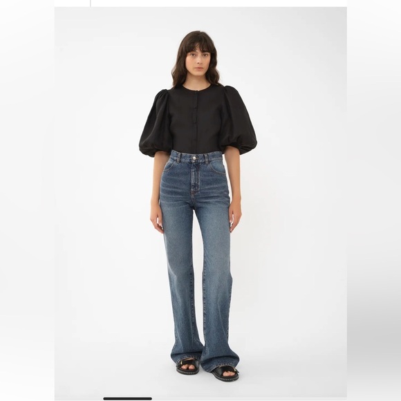 CHLOE COLLARLESS BLOUSE 2024 NWOT - Picture 4 of 12